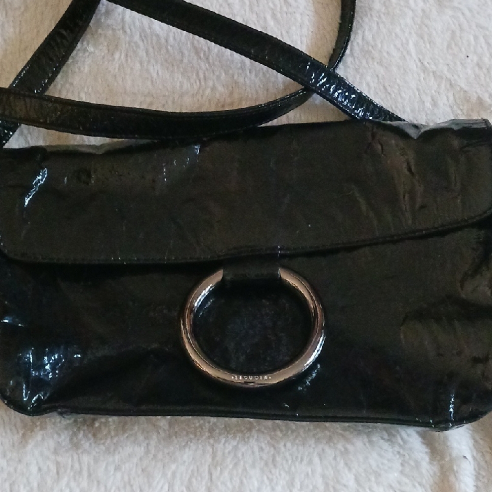 SEQUOIA- Black Designer Crossbody Bag